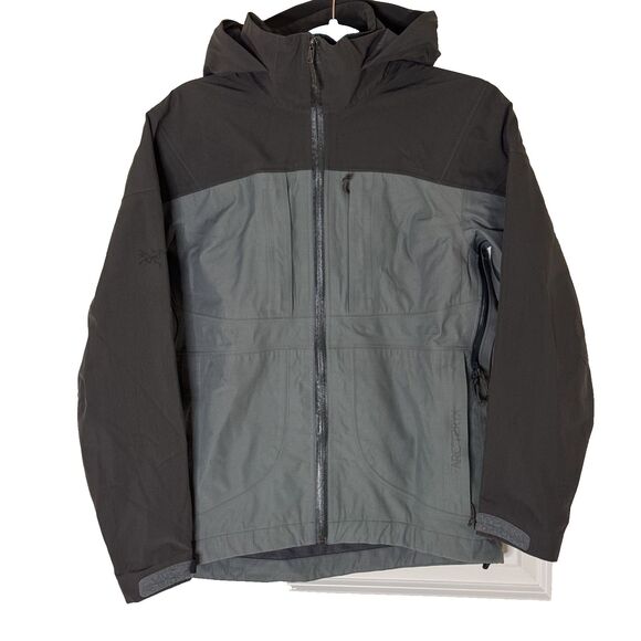 Arc Teryx Rain Shell Jacket Coat Active Hiking Running Womens Gray S - Picture 1 of 12
